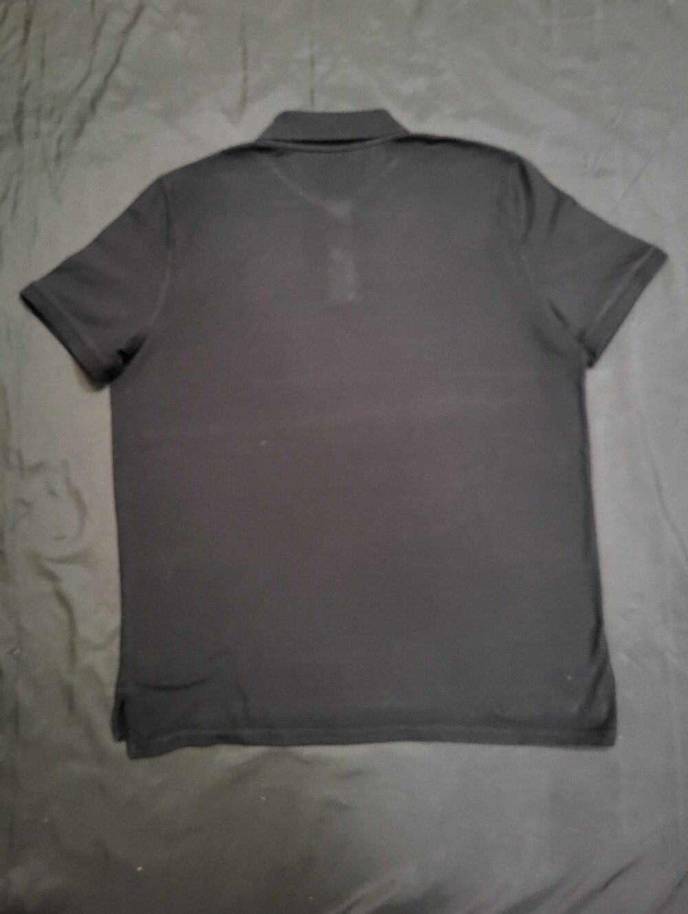 St. John's Bay Black Collar Polo Shirt Men Size Large - Picture 2 of 3
